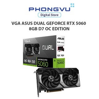  Card màn hình Asus Dual GeForce RTXTM 5060 8GB GDDR7 OC Edition  90YV0N12-M0NA00  - Bảo hành 36 tháng 