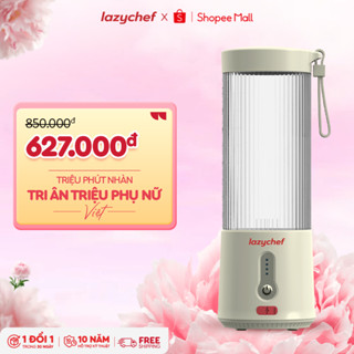 [KOC Live] Máy xay sinh tố mini không dây Lazychef, máy xay cầm tay tích điện đa năng 3i﻿n1 6 lưỡi dao