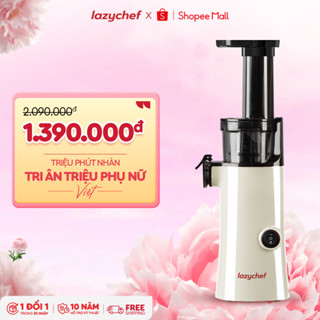 Máy Ép Chậm Lazychef 130W  - Máy Làm Kem Hoa Quả, Máy Ép Trái Cây, Công Nghệ Ép Lạnh, Ép kiệt bã