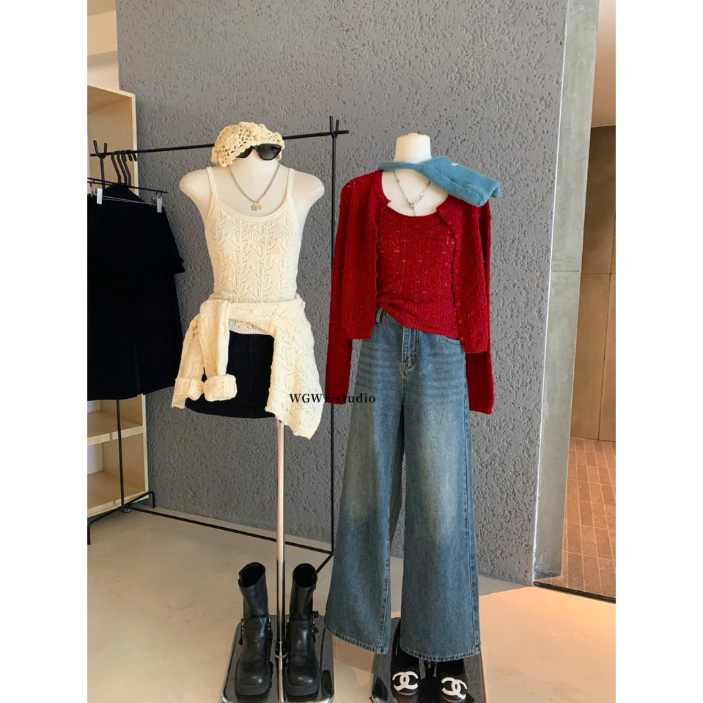 [ 𝐖𝐆.𝐖𝐄 𝐇𝐂𝐌 ]  SET CARDIGAN LEN TD 7166