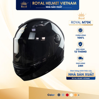   NHÀ SẢN XUẤT   ĐỘC QUYỀN  Mũ Bảo Hiểm Fullface Royal M79K Có Kính Chính Hãng Đi Phượt Fullface Cao Cấp Cho Nam Nữ 