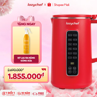 Máy Làm Sữa Hạt 12in1 Lazychef Dòng Premium 1200ml, Máy Xay Nấu Đa Năng, Máy Xay Sinh Tố, Nắp Thủy Tinh