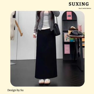 Chân Váy Len Lông Thỏ Suông Dáng Dài, Chân Váy Dáng Suông Chất Nỉ Lông Thỏ Co Giãn 4 Chiều - Suxing - S150