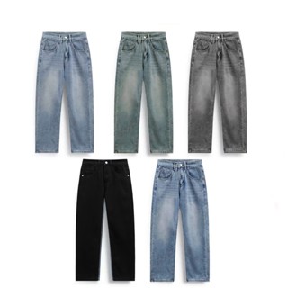 Quần Jean Nam cạp cao ống suông rộng CAROLLA, quần bò baggy nam phom xuông chất jeans mềm, xu hướng