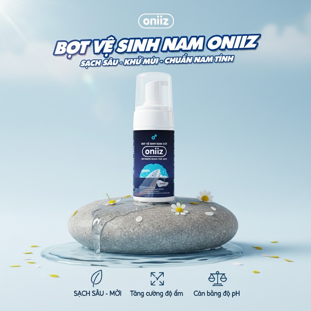 Bọt vệ sinh nam giới Oniiz - Dung dịch vệ sinh nam giới tạo bọt hương cổ điển Classcial 100ml