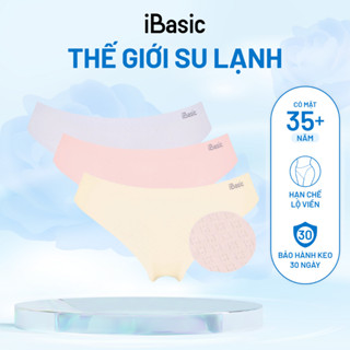 Combo 3 Quần lót su nữ lưng thấp không đường may iBasic phom bikini lỗ thoáng khí PANW161