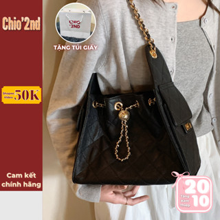 (Sẵn) Túi Xách Nữ Chio2nd Vải Cao Cấp Mẫu Mới, Túi Trống Đeo Vai Nữ Kèm Charm Hot 2025 S655