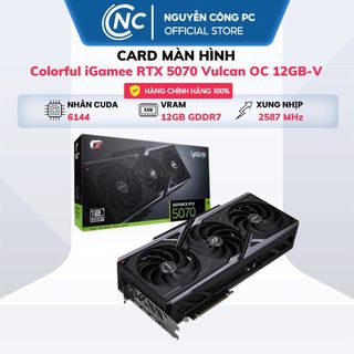  Card màn hình Colorful iGame GeForce RTX 5070 Vulcan OC 12GB-V | Màn LCD - BH 36 tháng 
