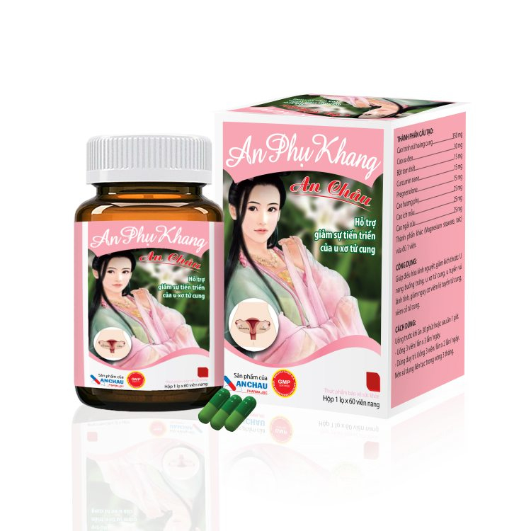(Chính hãng) AN PHỤ KHANG - Hỗ trợ làm chậm sự phát triển của u xơ tuyến vú (Hộp 60 Viên)/AN PHỤ KHA