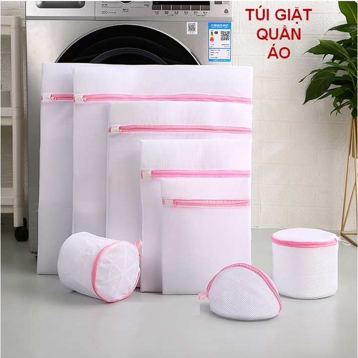 [Hàng Loại 1] Combo 5 túi 5 size Túi lưới giặt đồ máy giặt đa năng- Túi lưới đựng quần áo tránh bị xù lông - ZOZO