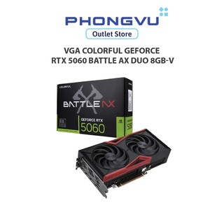  Card màn hình  VGA Colorful GeForce RTX 5060 Battle AX DUO 8GB-V - Bảo hành 36 tháng 