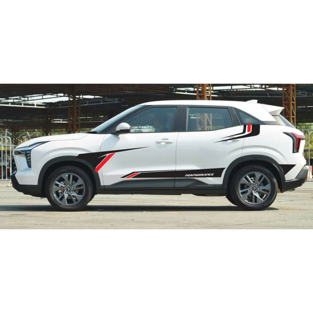 Tem 2 bên Sườn Xe Ô TÔ Mitsubishi XForce,Team Decal Oto per