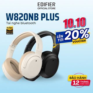 Tai nghe Bluetooth 5.0 EDIFIER W820NB Plus Chụp tai Chống ồn chủ động Âm thanh chất lượng cao Hires Hàng chính hãng