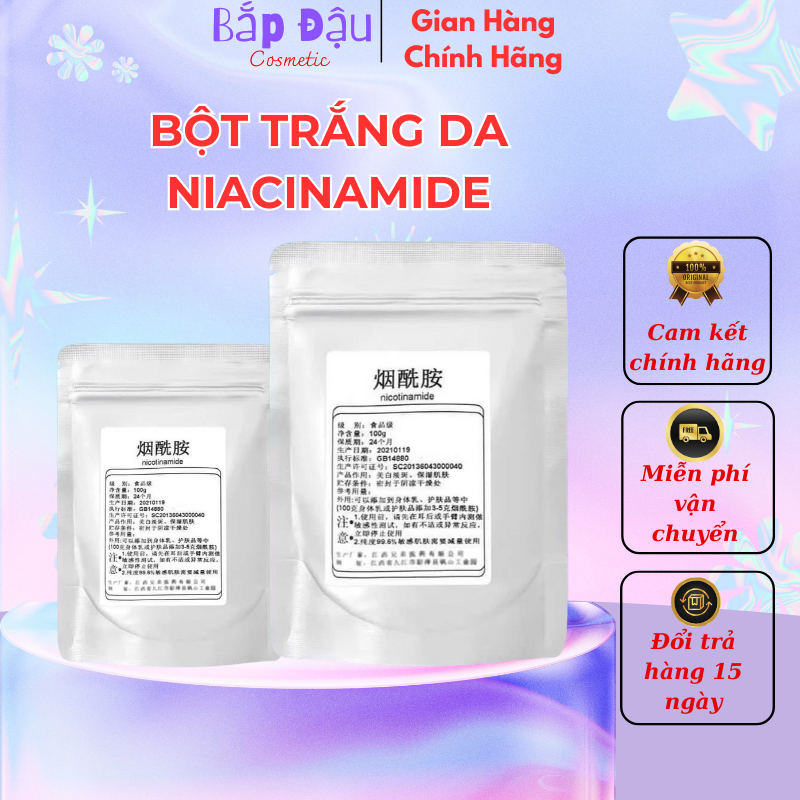 Bột trắng da Niacinamide - BắpĐậuShop