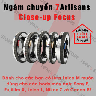 Ngàm chuyển 7Artisans Close Up Focus - Close focus adapter lens Leica M dùng cho Sony Leica L Nikon Z Canon R Fuji 