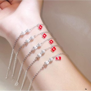 lắc tay nơ bạc treo cờ tổ quốc