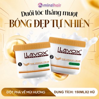  Thuốc Duỗi Tóc Tại Nhà Lavox cam Professional 150ML X2 dạng kem - Minzihair 