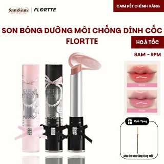 (HOẢ TỐC 8AM - 21PM) Son Bóng Chống Dính, Dưỡng Ẩm, Lâu Trôi Hiệu Ứng Ngọc Trai Flortte Sea Pearl Glazed Lip Balm