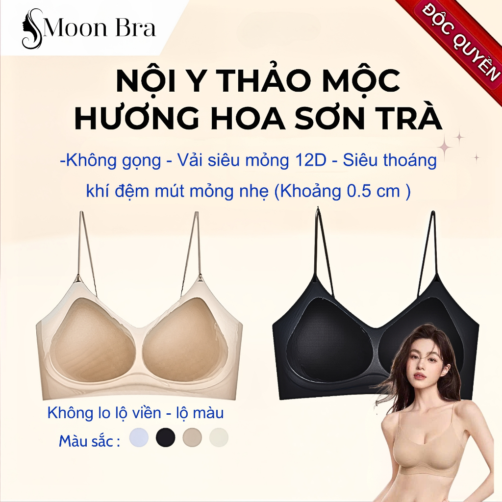 [AL06]-Áo Lót Nữ Áo Bra Nữ Đúc Su Có Hương Hoa Kháng Khuẩn Dây Đeo Lấp Lánh Đệm Dày Không Gọng Nâng 