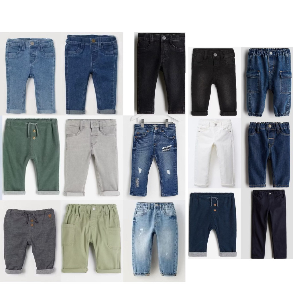 Quần bò jeans mềm HM AUTH UK/US/JP/CN 2026 SĂN SALE cho bé (đủ bill)