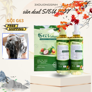 Dầu Gội G63 Bơ Dừa Collagen Phục Hồi Tóc Hư Tổn 800ML