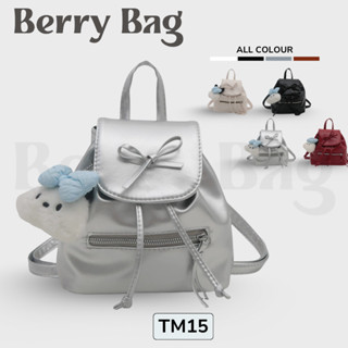 Balo mini nữ thắt nơ, túi đeo vai dây kéo BERRY phong cách Hàn Quốc TM15