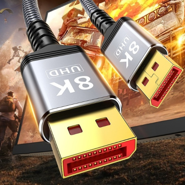 Cáp Displayport 1.4 hỗ trợ 8K@60Hz 4K@165Hz 2K@240hZ cao cấp