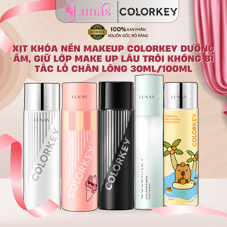  Xịt Khóa Nền Makeup Colorkey Dưỡng Ẩm Giữ Lớp Make Up Lâu Trôi Không Bí Tắc Lỗ Chân Lông 30ml 100ml 