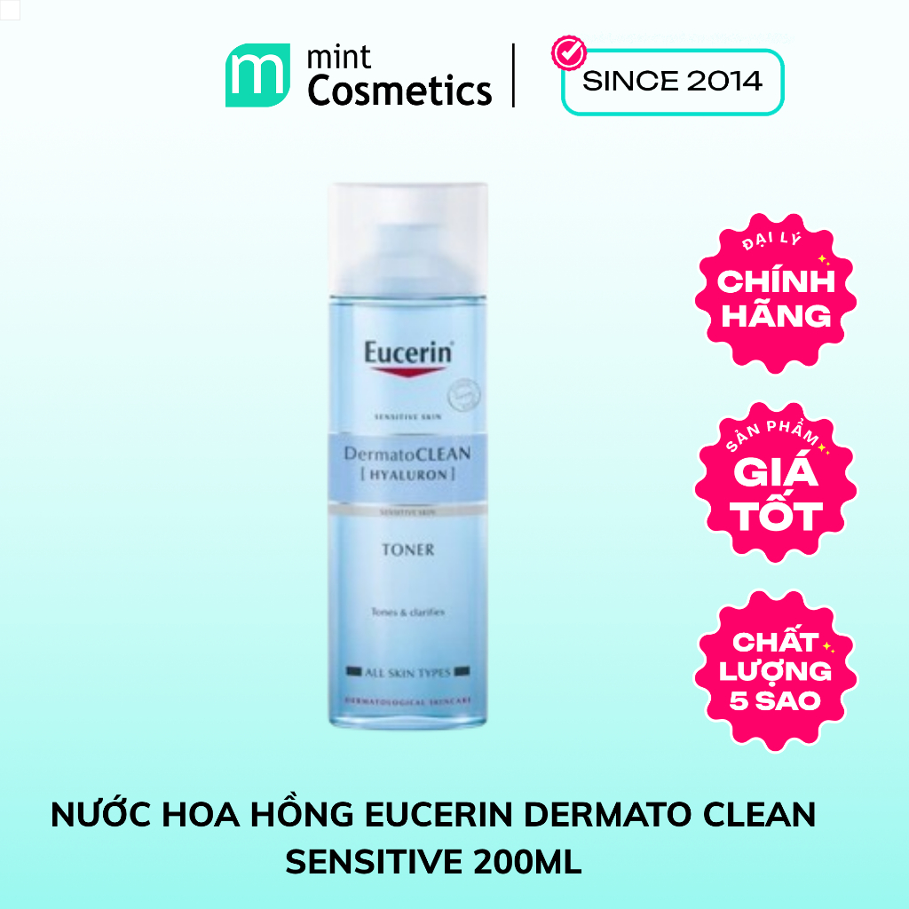Nước Hoa Hồng Eucerin Dermato Clean Sensitive 200ml