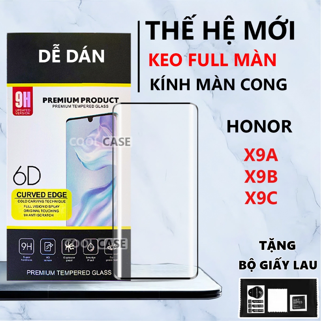 Kính cường lực Honor X9C/ X9C SMART/ X9B/ X9A chống va đập, cảm ứng mượt mà, full màn hình-Cool Case