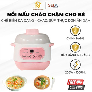 Nồi Nấu Cháo Chậm SEKA GT68, Hầm Canh, Chưng Yến, Tiện Dụng, Giữ Dinh Dưỡng