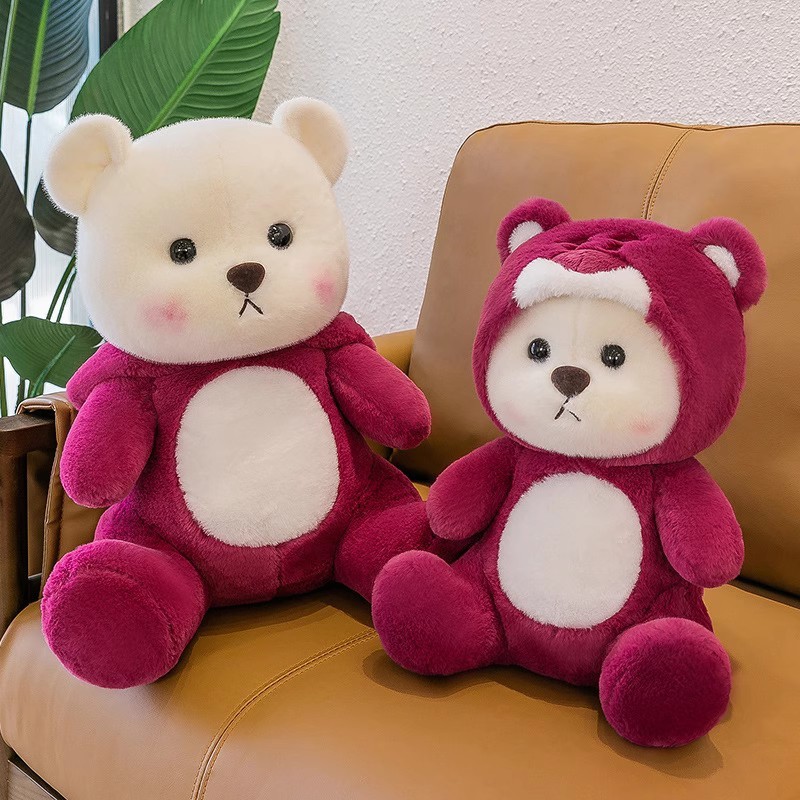 Gấu Bông Lena Gấu Dâu Dễ Thương Hot Trend Sản Phẩm Cao Cấp Lông Thỏ Mềm Mại Hàng Cao Cấp Giá Ưu Đãi gaubongbobo