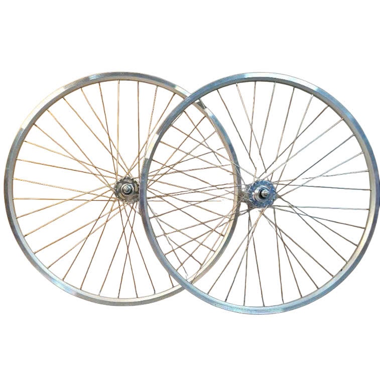 Cặp Bánh Xe Đạp Fixed Gear 700c Bạc – Nan Hoa Inox, 36 Lỗ, Vành Nhôm Hợp Kim Cao Cấp – Chính Hãng
