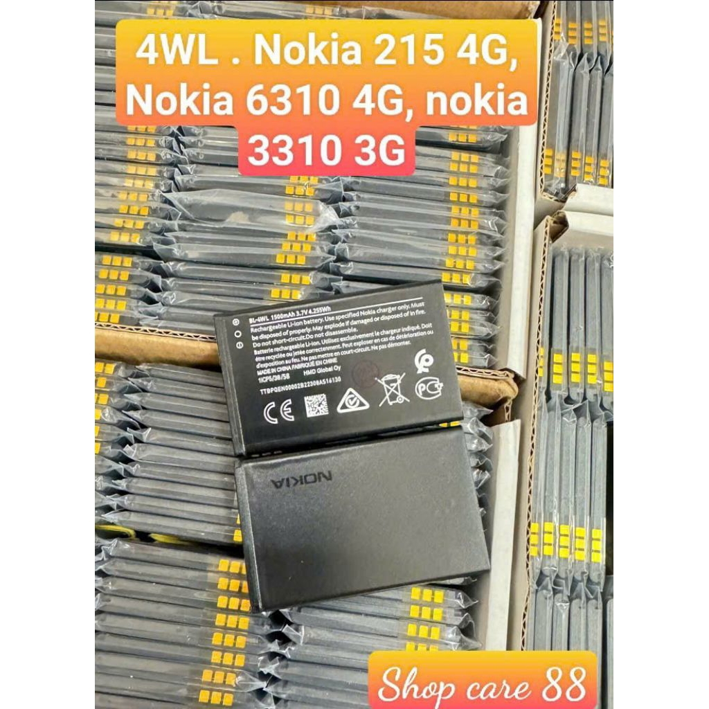 Pin Nokia 215 4G, Nokia 6310 4G, Nokia 3310 3G mã pin BL_4WL zin new.( bảo hành 12 tháng)