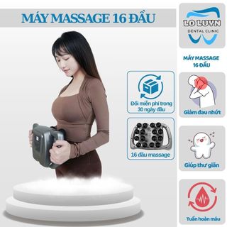 Máy massage cầm tay 16 đầu WNK-569, máy mát xa có đèn hồng ngoại giảm đau mỏi nhức toàn thân