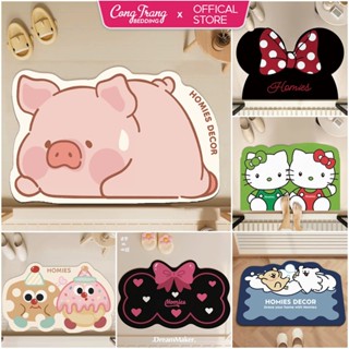 Thảm Nỉ, Thảm Lau Chân HOMIES thiết kế , Thảm Chùi Chân Bali 100 Mẫu Độc Quyền 2025 Thấm Hút Nước Chống Trơn Trượt