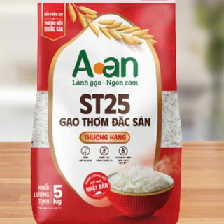 5KG  Gạo ST25 thượng hạng AAN mẫu mới chính hãng