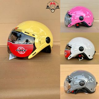 Mũ bảo hiểm nửa đầu GRS A33K chính hãng có kính chắn gió, ngăn bụi,chống tia UV.