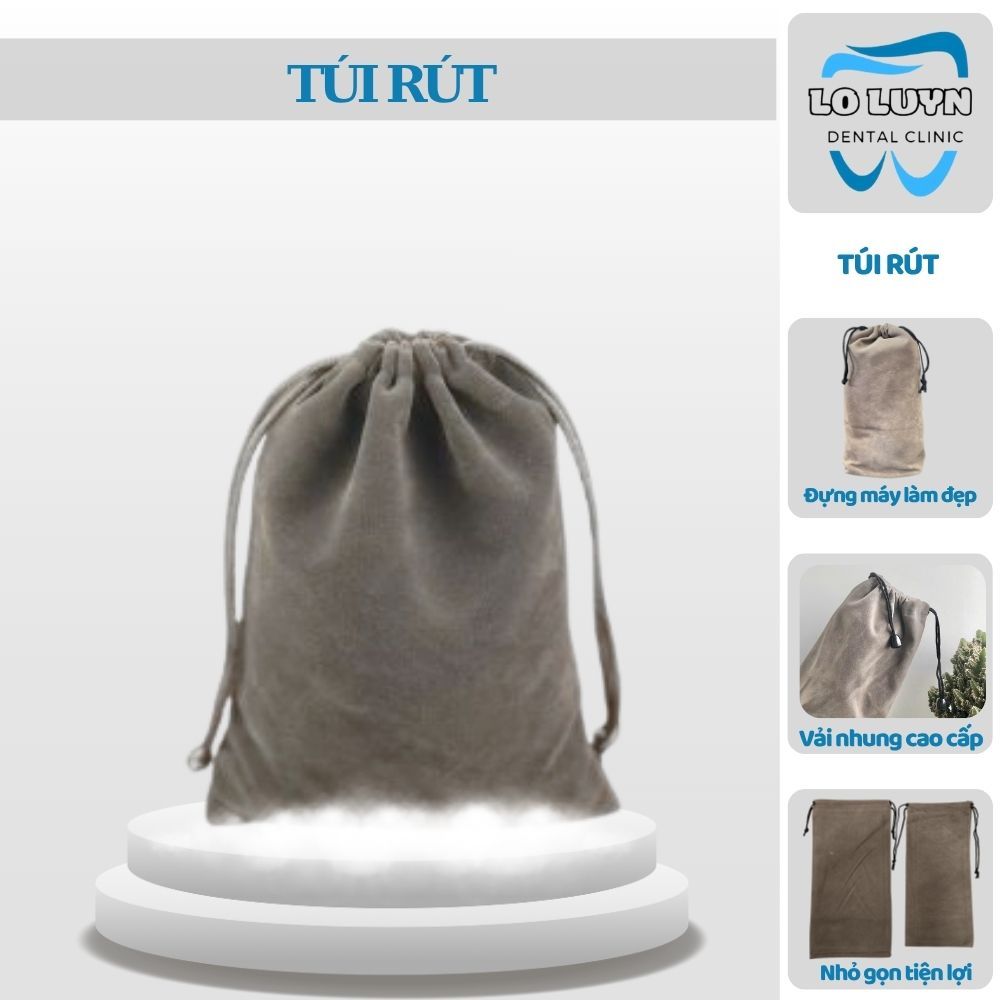 Túi Đựng Phụ Kiện Túi Đựng Máy Tăm Nước 26x12cm Dạng Rút Vải Da Lộn