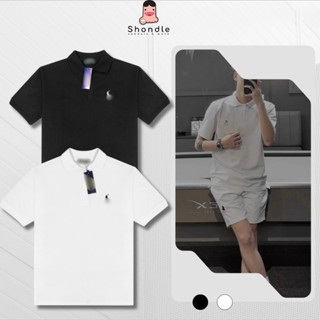  Áo Polo Nam Thêu Ngựa Basic Dễ Mặc Vải Cotton Cá Sấu Full Tag Mạc Túi Zip Chuẩn Shondle APRL01 