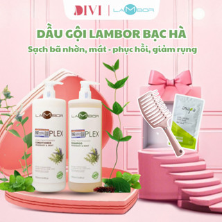  Cặp Dầu Gội Xả Lambor OLAPLEX ORGANIC BẠC HÀ Giảm Rụng Mềm Mượt Giúp Sạch Thoáng Mát Da Đầu Không Khô Tóc 