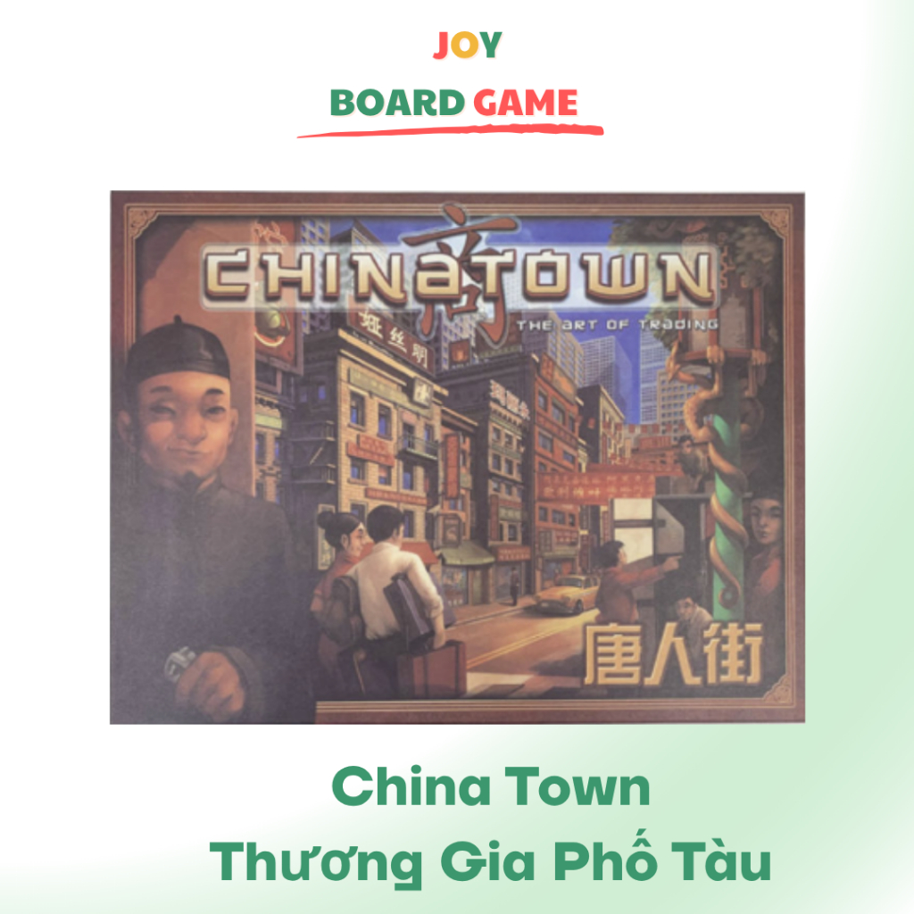 Bộ trò chơi Boardgame Chinatown - Thương gia phố Tàu Board game thẻ bài kinh doanh chiến lược China 