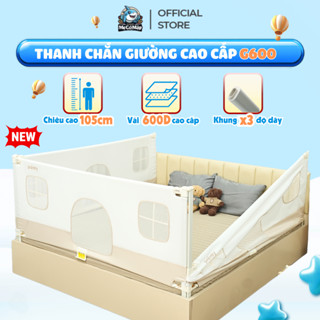 [ĐỘC QUYỀN] Thanh Chắn Giường Pakey 2025 Cao Cấp, Chắn Giường Nâng Hạ 1&2 Bên Dễ Dàng Chiều Cao Tối Đa 105cm
