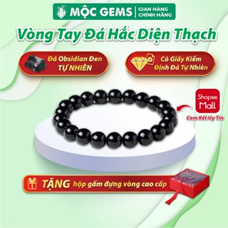 Vòng Tay Đá Hắc Diện Obsidian Mộc Gems Giúp Bảo Vệ Tâm Trí Và Chủ Sở Hữu