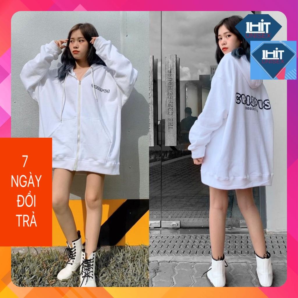 Áo Khoác Nỉ Bông CRISPUS Dây Kéo & ulzzang Form Rộng Unisex 1HIT_UNISEX(Ảnh Thật) | BigBuy360 - bigbuy360.vn