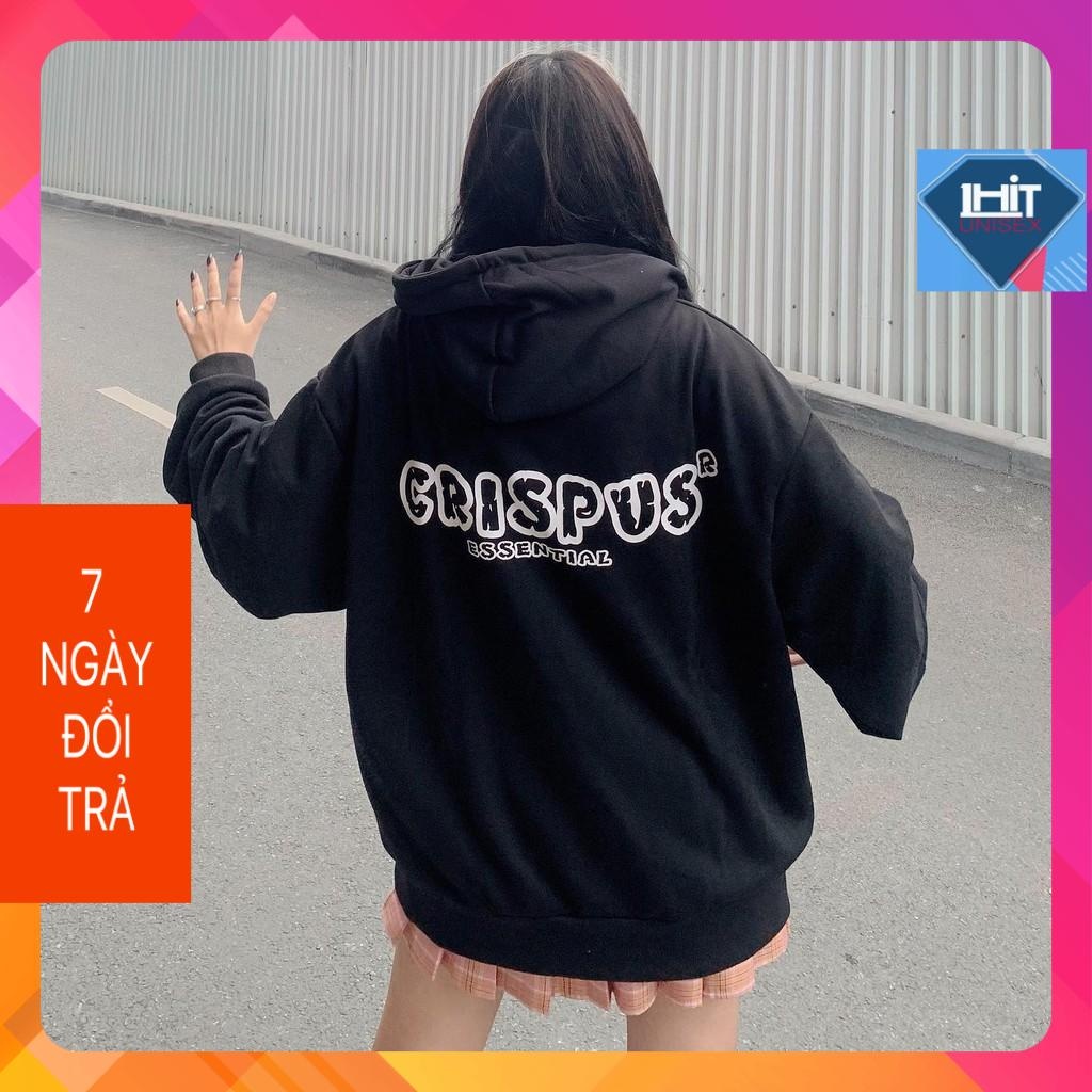 Áo Khoác Nỉ Bông CRISPUS Dây Kéo & ulzzang Form Rộng Unisex 1HIT_UNISEX(Ảnh Thật) | BigBuy360 - bigbuy360.vn