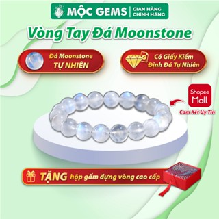 Vòng Tay Đá Moonstone Mặt Trăng Mộc Gems Giúp Giảm Căng Thẳng Và Mang Lại Sự Bình Anh Cho Tâm Trí