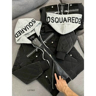 Áo Khoác Phao Nhung Nam Nữ Mặc Siêu Ấm Pha Mũ Nỉ Thêu DSSQUl Cao Cấp