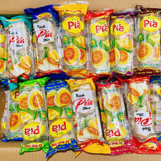  Combo 10 túi bánh pía mini mix vị vỏ mềm nhân dẻo đặc sản Sóc Trăng 