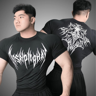 Áo Bó Nam Ôm Body thun lạnh họa tiết siêu ngầu, gym bó sát, y2k, áo nén thể thao style Toji - Kuhess OB4